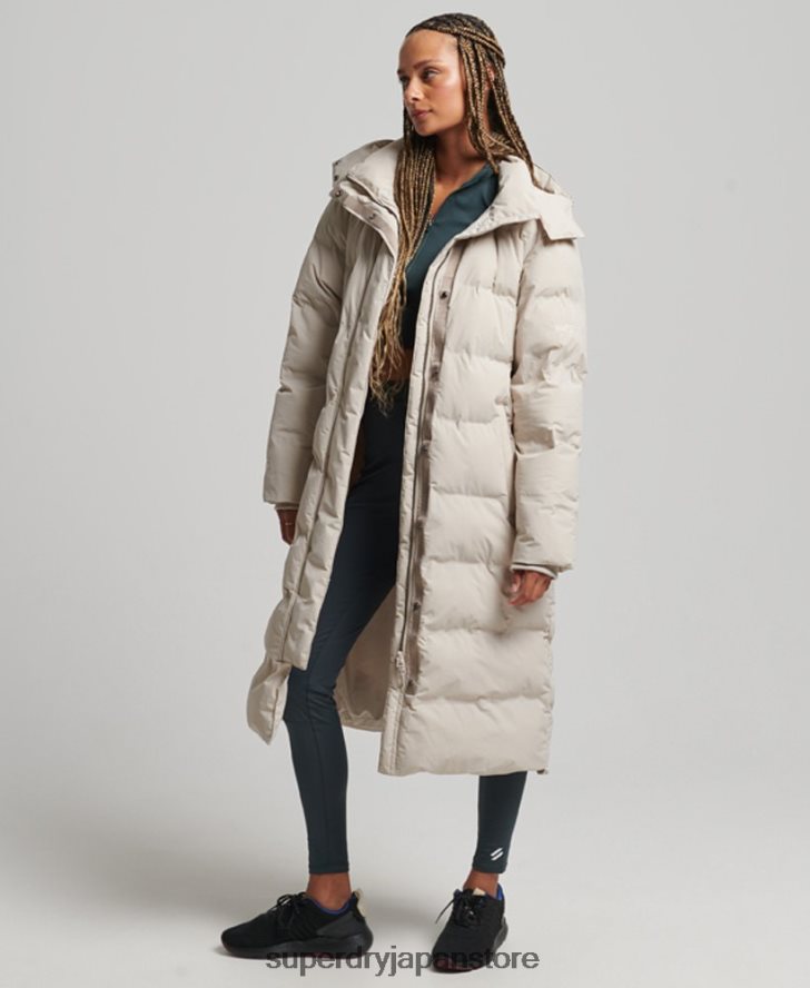 トレイン延縄用パッド入りジャケット 女性 Superdry 衣類 ベージュ 2J62PZ6328