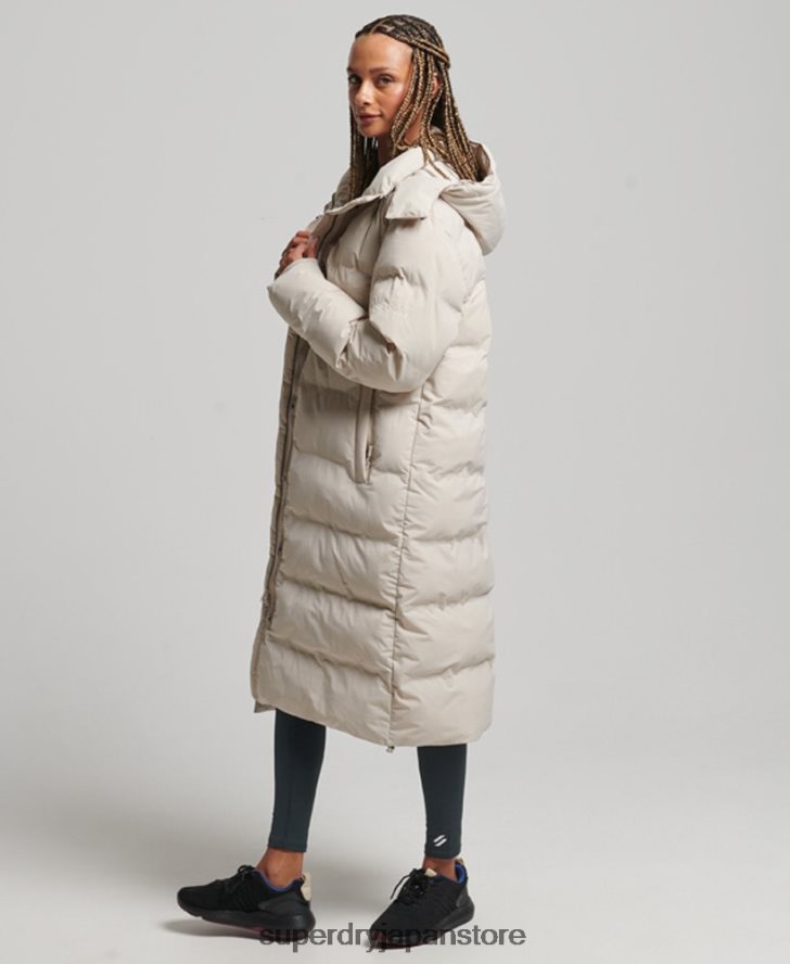 トレイン延縄用パッド入りジャケット 女性 Superdry 衣類 ベージュ 2J62PZ6328