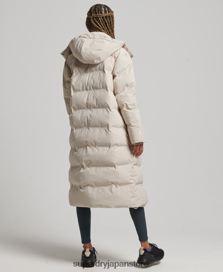 トレイン延縄用パッド入りジャケット 女性 Superdry 衣類 ベージュ 2J62PZ6328