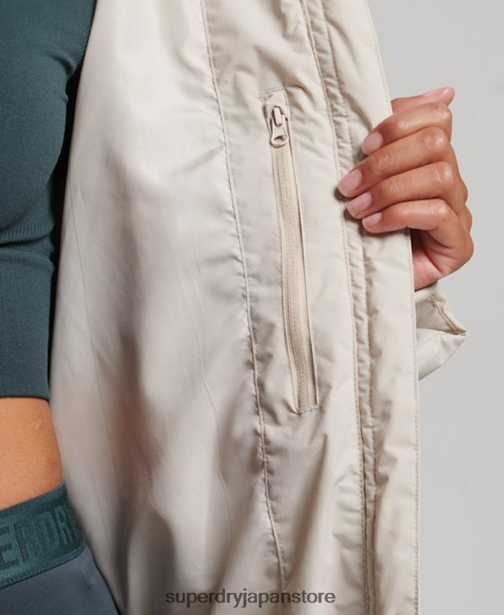 トレイン延縄用パッド入りジャケット 女性 Superdry 衣類 ベージュ 2J62PZ6328