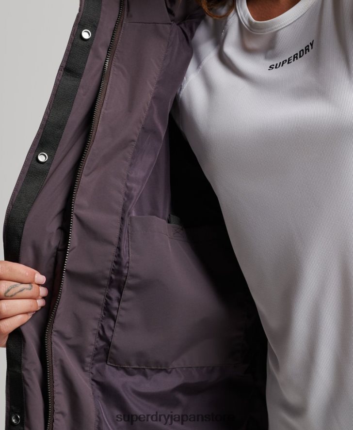 トレイン延縄用パッド入りジャケット 女性 Superdry 衣類 紫 2J62PZ6342