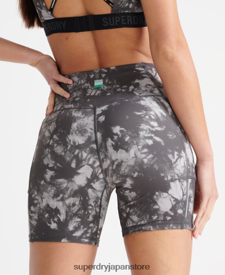ランニングタイトショーツ 女性 Superdry 衣類 グレー 2J62PZ6343