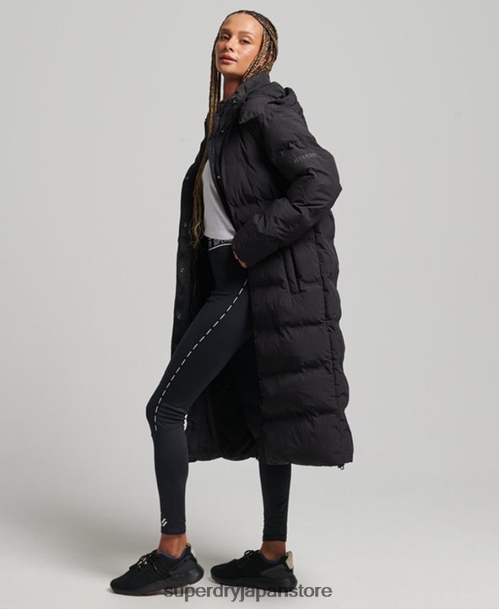トレイン延縄用パッド入りジャケット 女性 Superdry 衣類 黒 2J62PZ6350