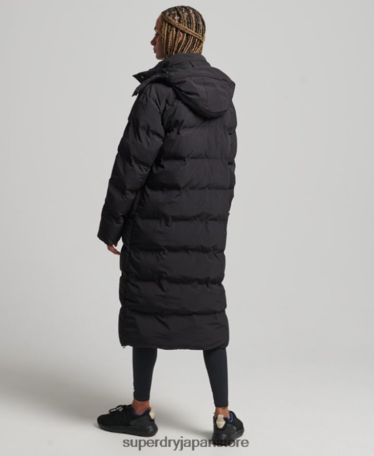 トレイン延縄用パッド入りジャケット 女性 Superdry 衣類 黒 2J62PZ6350