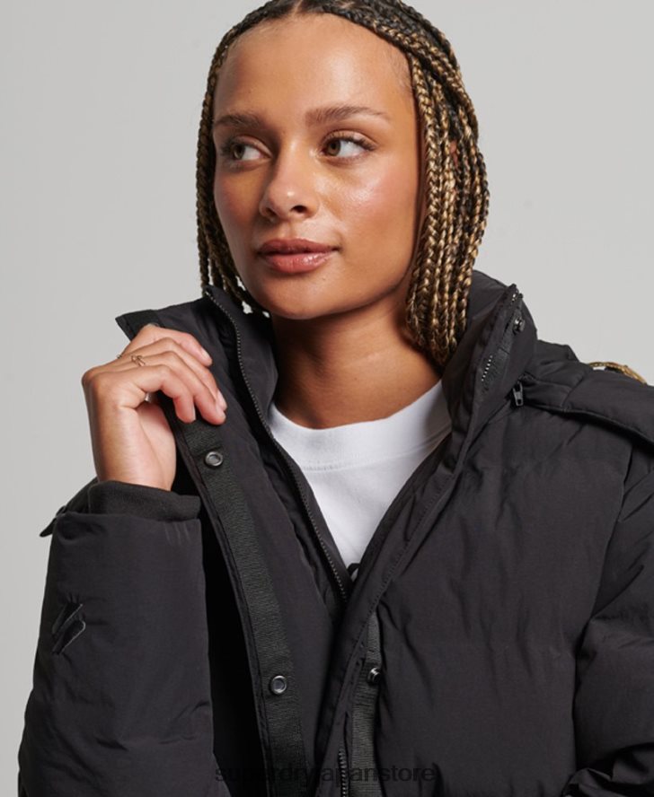 トレイン延縄用パッド入りジャケット 女性 Superdry 衣類 黒 2J62PZ6350