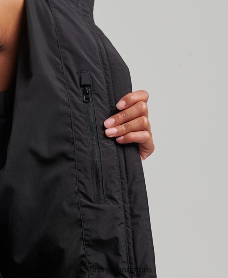 トレイン延縄用パッド入りジャケット 女性 Superdry 衣類 黒 2J62PZ6350