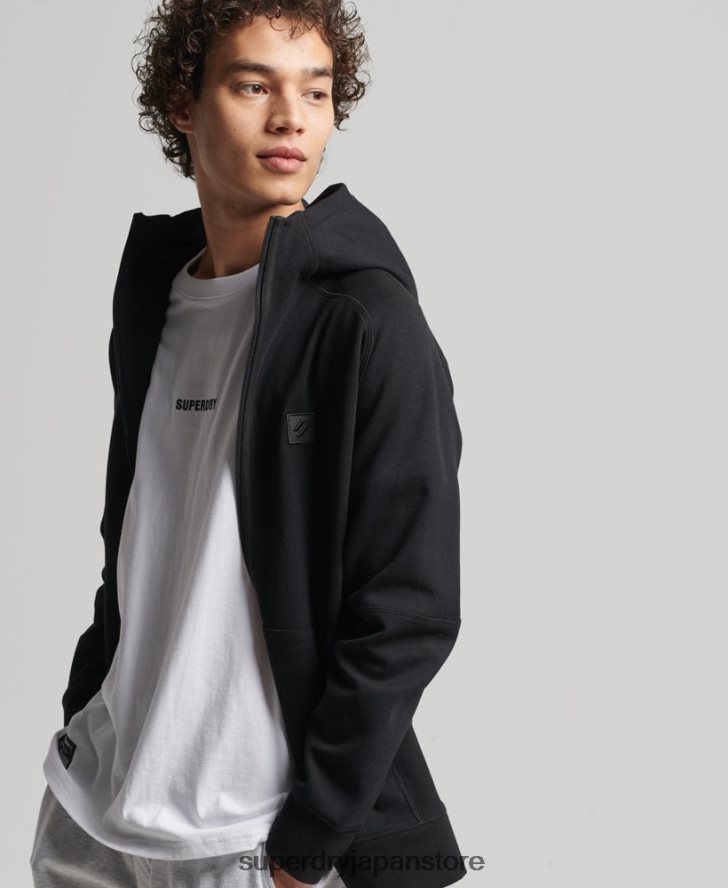コードテックジップパーカー 男性 Superdry 衣類 黒 2J62PZ636