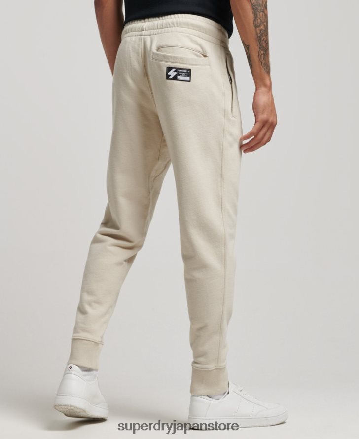 コード マイクロロゴ ジョガー 男性 Superdry 衣類 ベージュ 2J62PZ6366