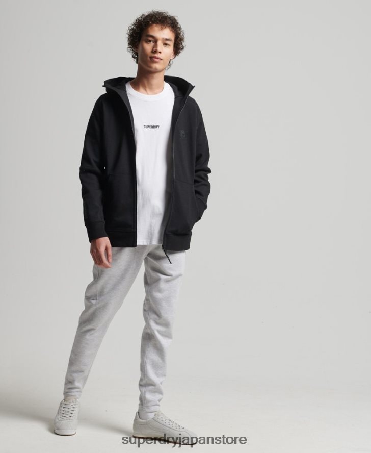 コードテックジップパーカー 男性 Superdry 衣類 黒 2J62PZ636