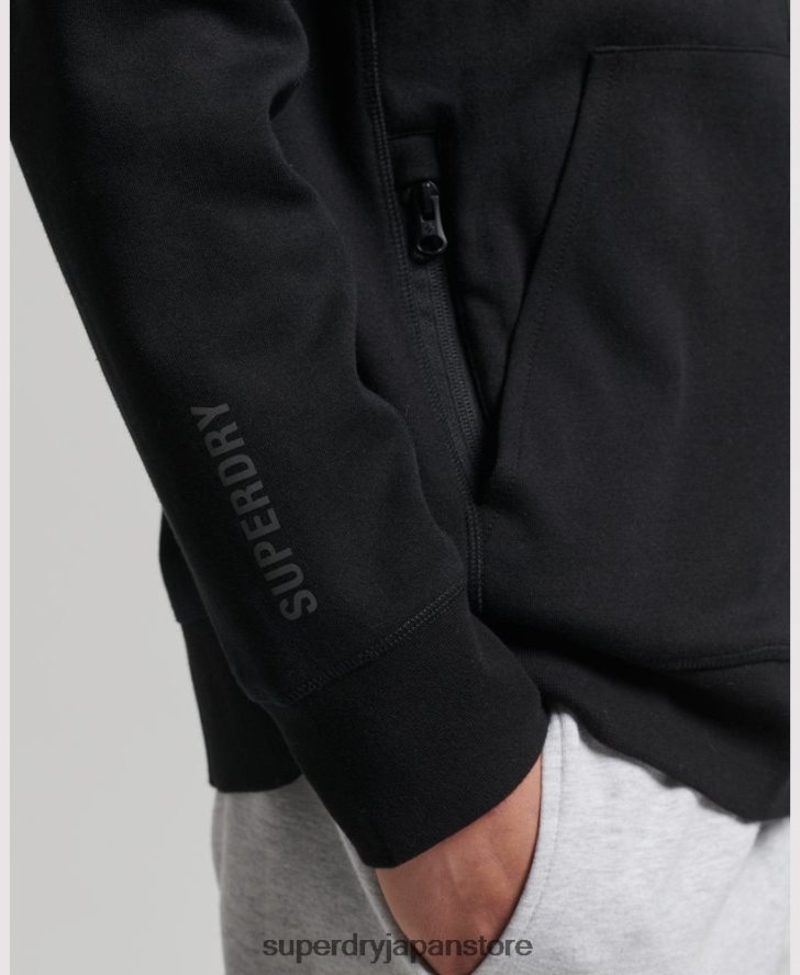 コードテックジップパーカー 男性 Superdry 衣類 黒 2J62PZ636