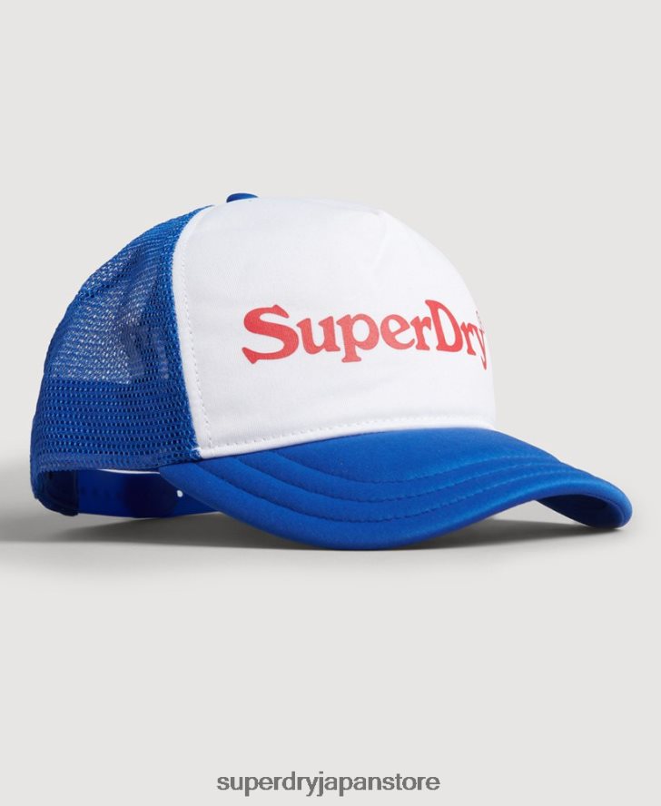 ヴィンテージグラフィックのトラッカーキャップ 男性 Superdry アクセサリー 青 2J62PZ6378