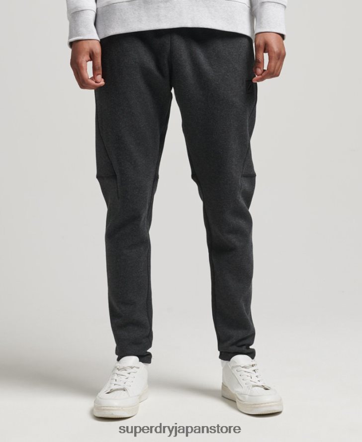 テックテーパードジョガーパンツ 男性 Superdry 衣類 濃い灰色 2J62PZ6384