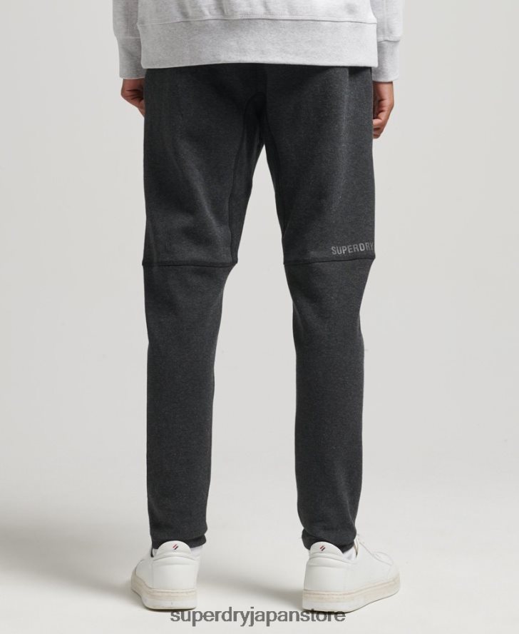 テックテーパードジョガーパンツ 男性 Superdry 衣類 濃い灰色 2J62PZ6384