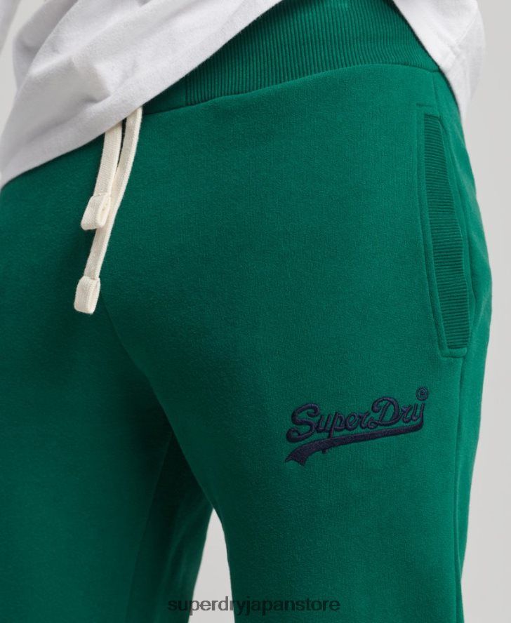 ヴィンテージロゴカレッジジョガー 男性 Superdry 衣類 緑 2J62PZ6385