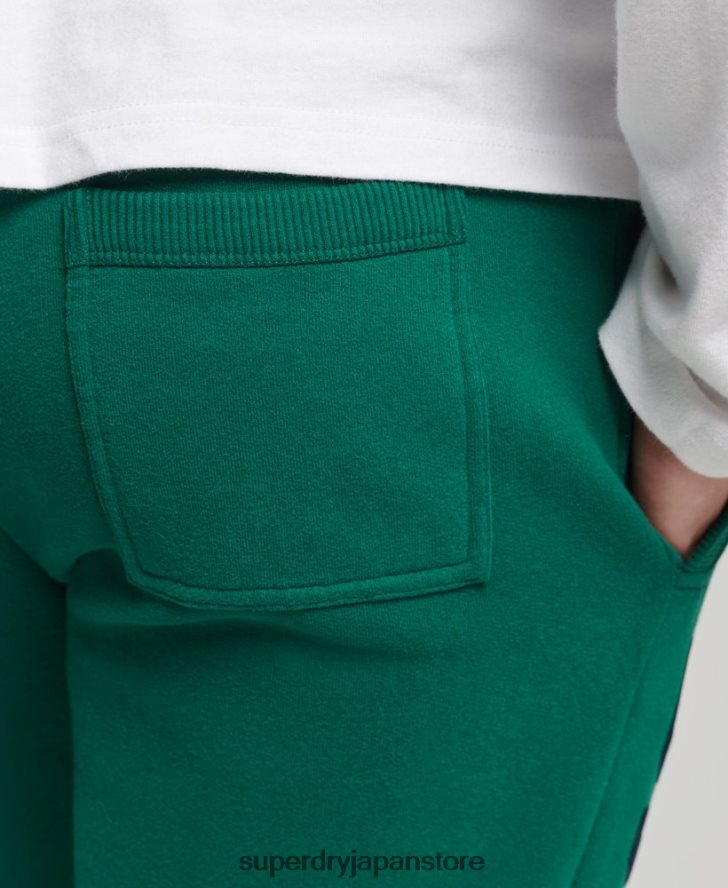 ヴィンテージロゴカレッジジョガー 男性 Superdry 衣類 緑 2J62PZ6385