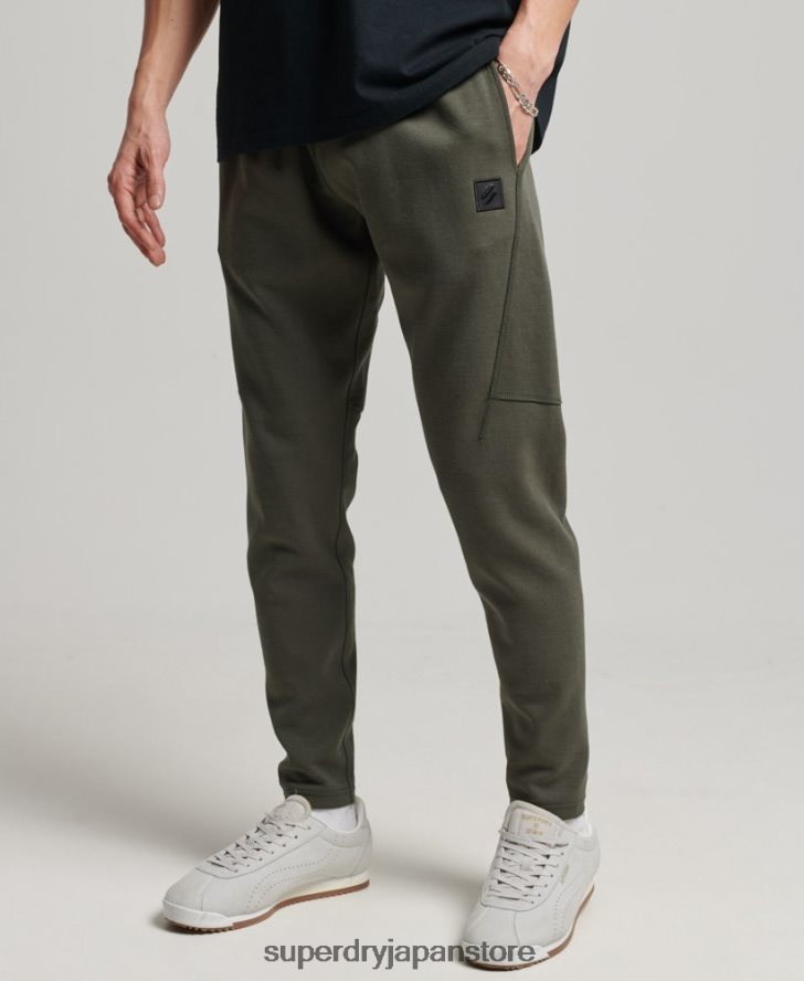 テックテーパードジョガーパンツ 男性 Superdry 衣類 カーキ 2J62PZ6389
