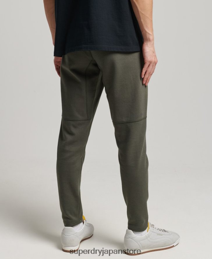 テックテーパードジョガーパンツ 男性 Superdry 衣類 カーキ 2J62PZ6389