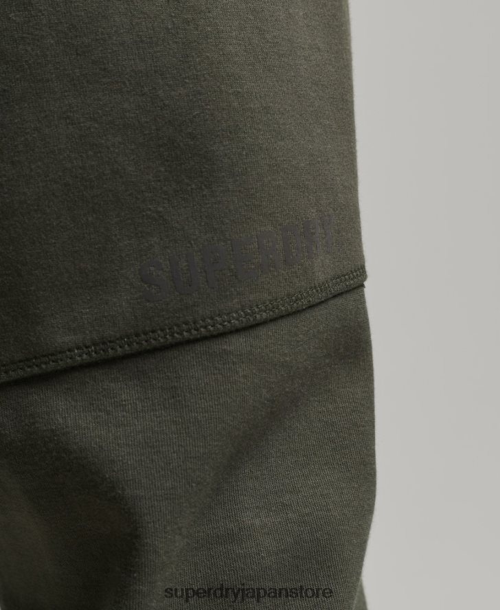 テックテーパードジョガーパンツ 男性 Superdry 衣類 カーキ 2J62PZ6389