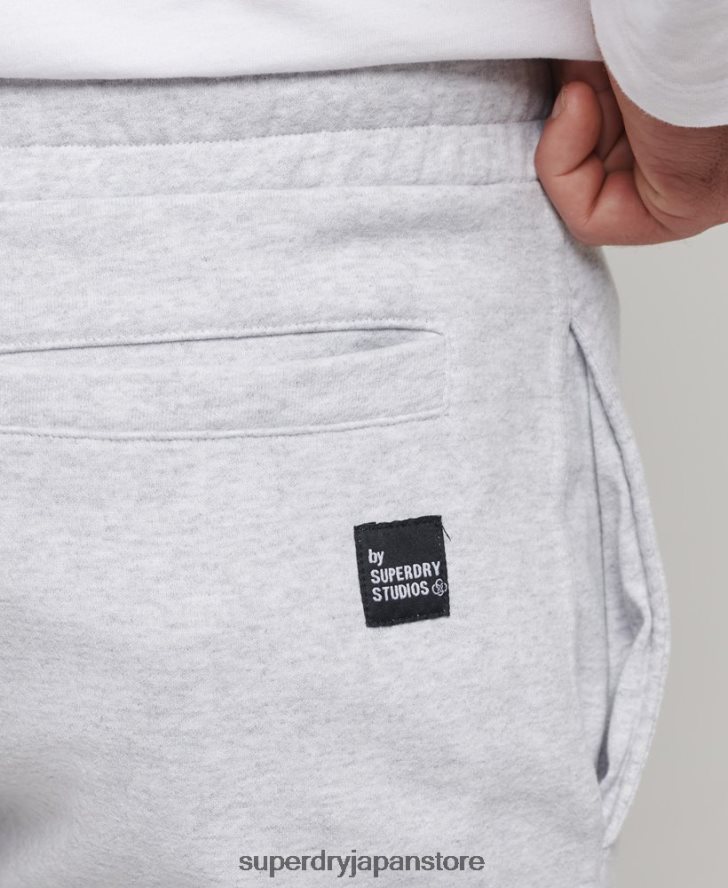 リサイクルマイクロサイドジョガー 男性 Superdry 衣類 ライトグレー 2J62PZ6397