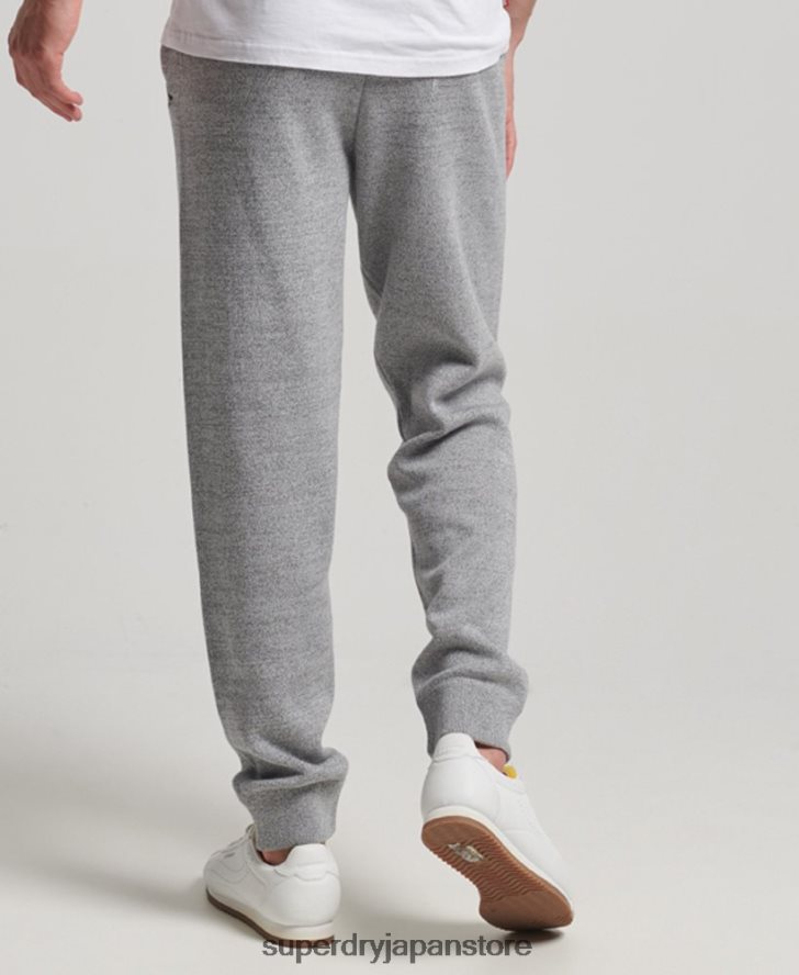 オーガニックコットン スタジオ エッセンシャル ジョガー 男性 Superdry 衣類 グレー 2J62PZ6408