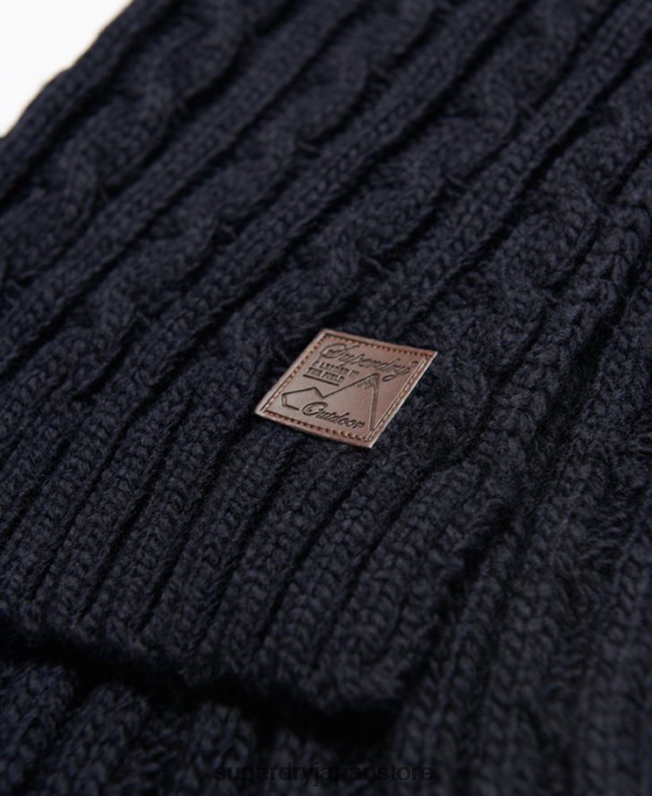 トロール船ケーブルスカーフ 男性 Superdry アクセサリー 海軍 2J62PZ6409