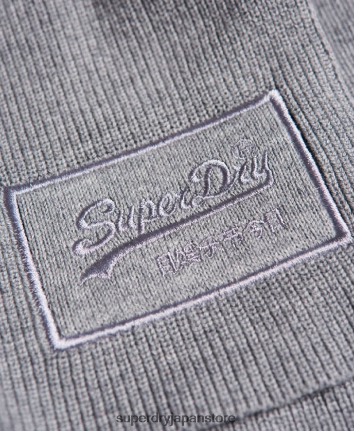 ヴィンテージロゴクラシックスカーフ 男性 Superdry アクセサリー ライトグレー 2J62PZ6412