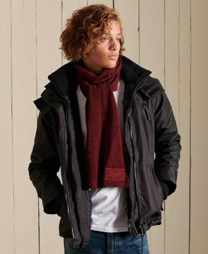 ヴィンテージロゴスカーフ 男性 Superdry アクセサリー 赤 2J62PZ6414