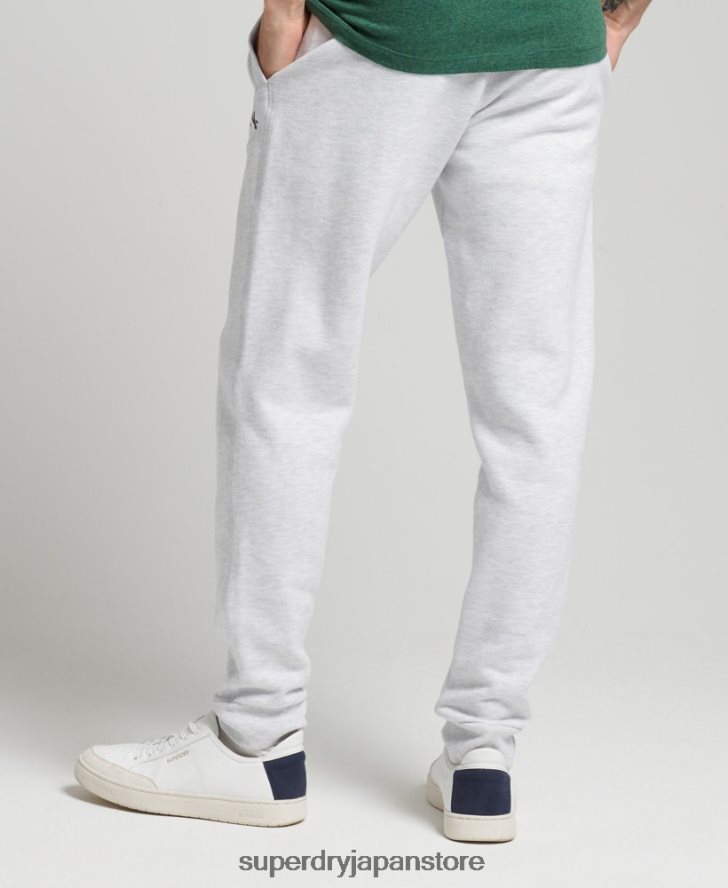コアロゴ クラシック ジョガーパンツ 男性 Superdry 衣類 ライトグレー 2J62PZ6422