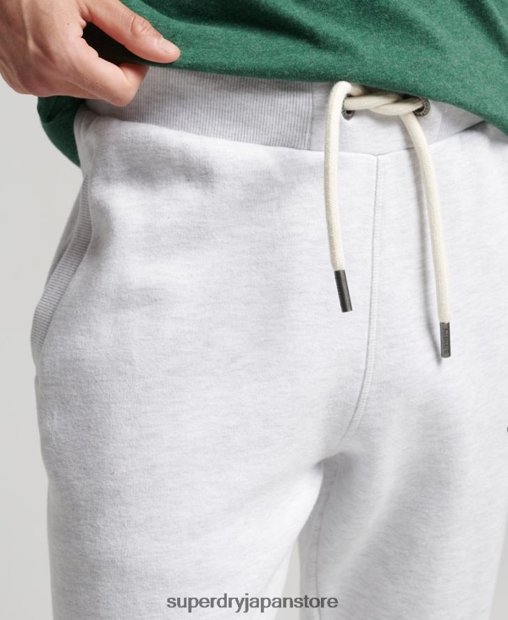 コアロゴ クラシック ジョガーパンツ 男性 Superdry 衣類 ライトグレー 2J62PZ6422