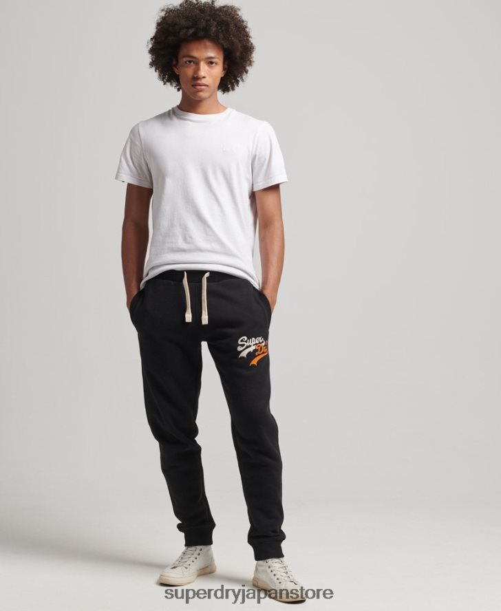 ヴィンテージロゴインタレストジョガー 男性 Superdry 衣類 黒 2J62PZ6425