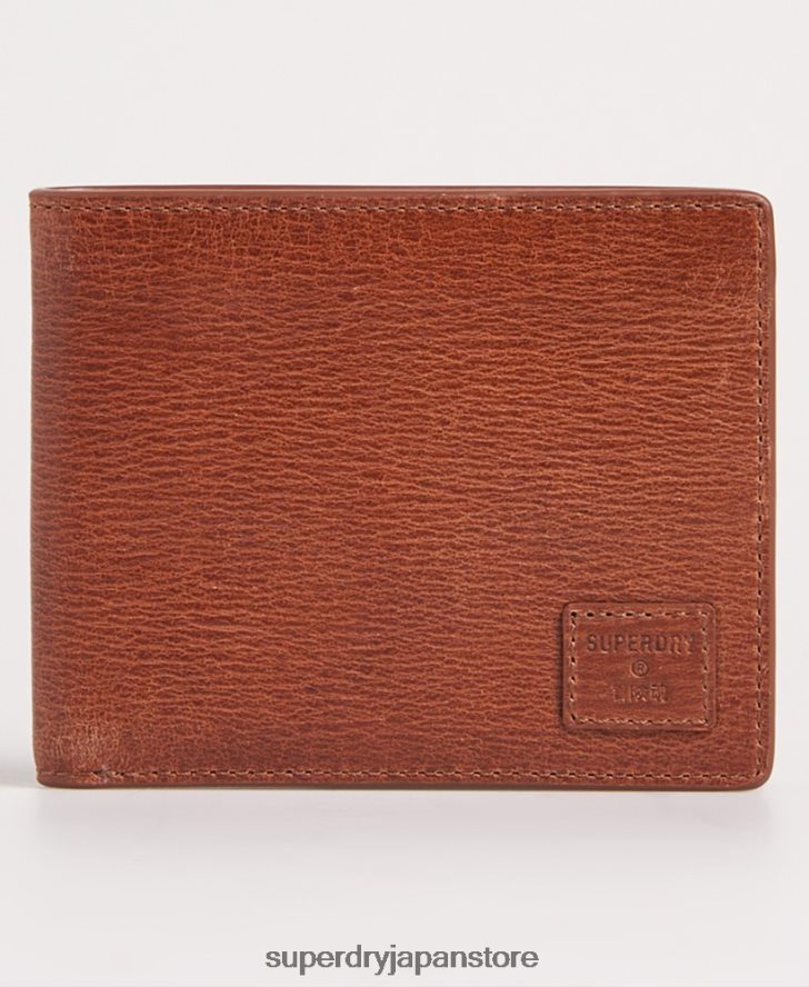 ベンソン ボックス二つ折り財布 男性 Superdry アクセサリー 茶色 2J62PZ6430