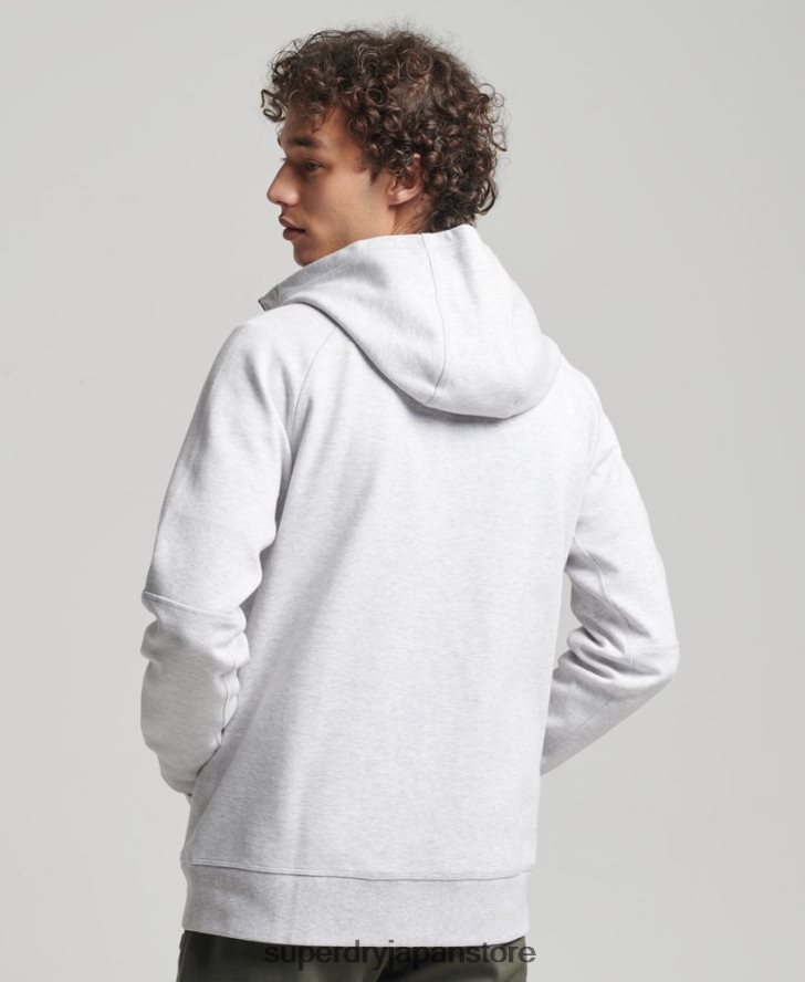 コードテックジップパーカー 男性 Superdry 衣類 グレー 2J62PZ643