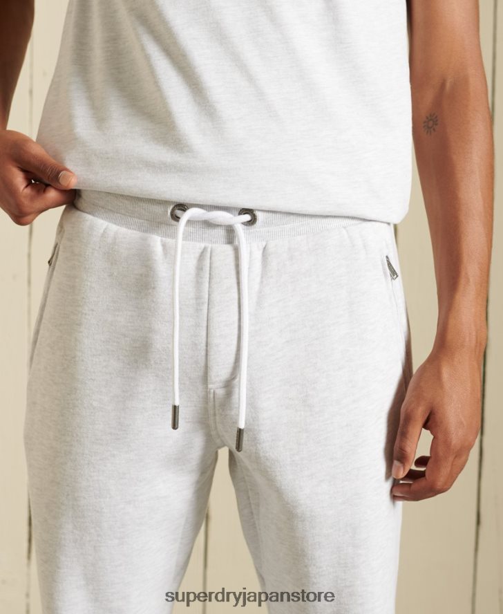 コアロゴ ブラッシュジョガー 男性 Superdry 衣類 ライトグレー 2J62PZ6445