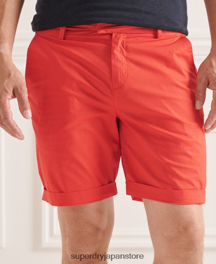 ペーパーウェイト チノショーツ 男性 Superdry 衣類 オレンジ 2J62PZ6463