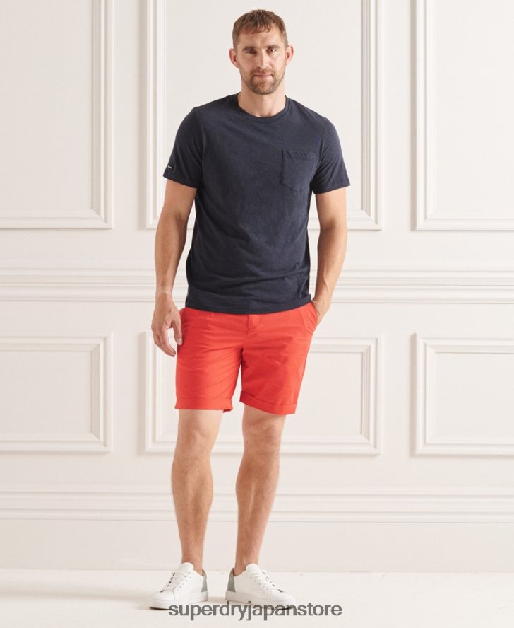 ペーパーウェイト チノショーツ 男性 Superdry 衣類 オレンジ 2J62PZ6463