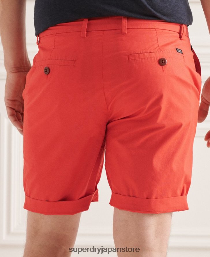 ペーパーウェイト チノショーツ 男性 Superdry 衣類 オレンジ 2J62PZ6463