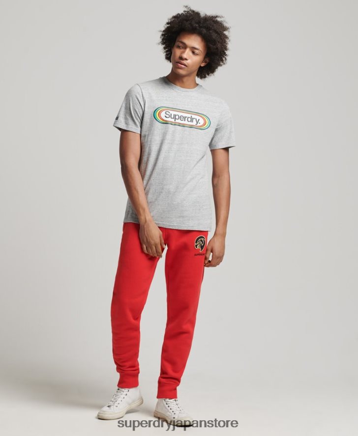 ヴィンテージカレッジジョガー 男性 Superdry 衣類 赤 2J62PZ6469