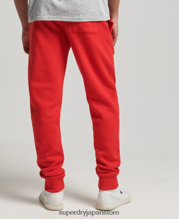 ヴィンテージカレッジジョガー 男性 Superdry 衣類 赤 2J62PZ6469