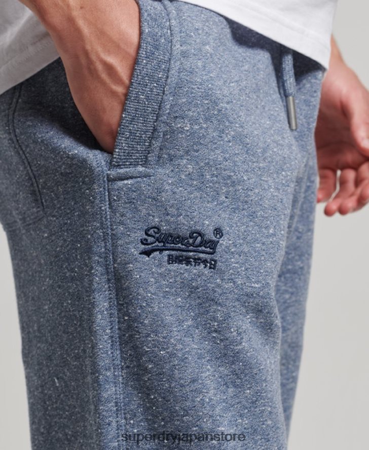 ヴィンテージロゴ刺繍ジョガーパンツ 男性 Superdry 衣類 青 2J62PZ6484