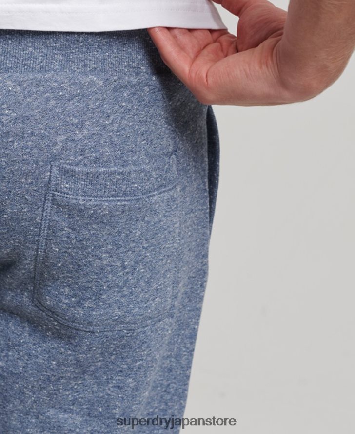 ヴィンテージロゴ刺繍ジョガーパンツ 男性 Superdry 衣類 青 2J62PZ6484
