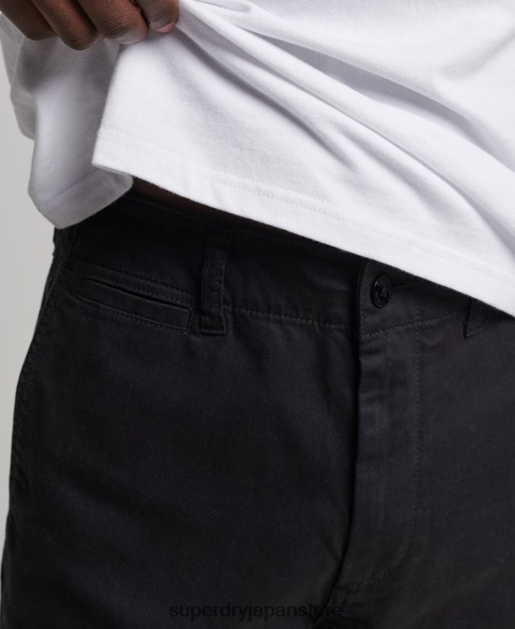 オフィサースリムチノパンツ 男性 Superdry 衣類 濃い灰色 2J62PZ6488