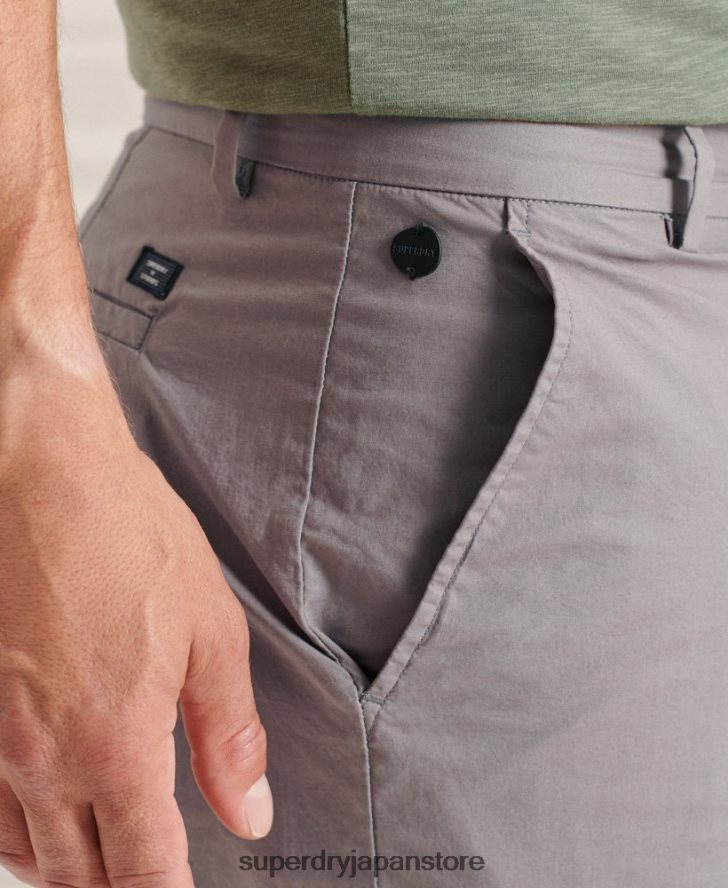 ペーパーウェイト チノショーツ 男性 Superdry 衣類 ライトグレー 2J62PZ6493