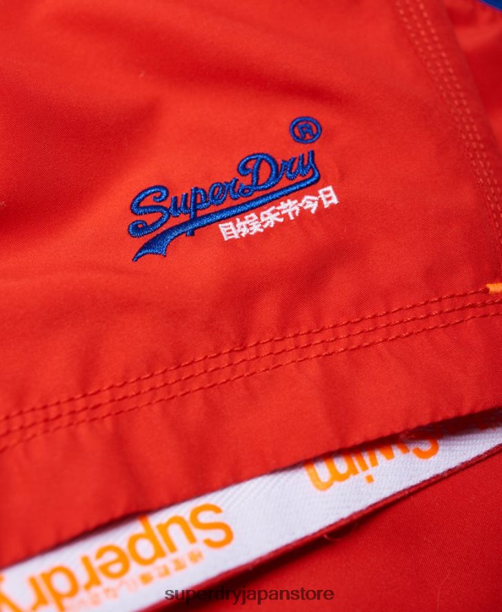 水球スイムショーツ 男性 Superdry 衣類 赤 2J62PZ6499