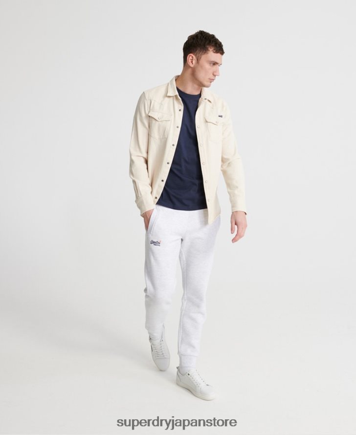 オレンジレーベルのジョガーパンツ 男性 Superdry 衣類 ライトグレー 2J62PZ6503