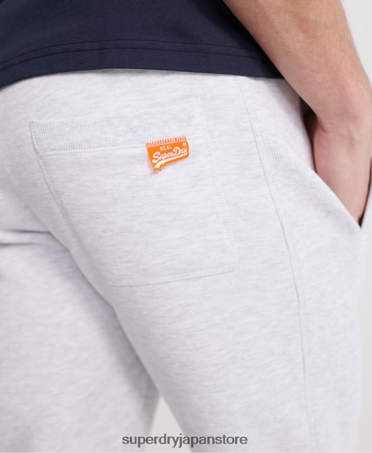 オレンジレーベルのジョガーパンツ 男性 Superdry 衣類 ライトグレー 2J62PZ6503