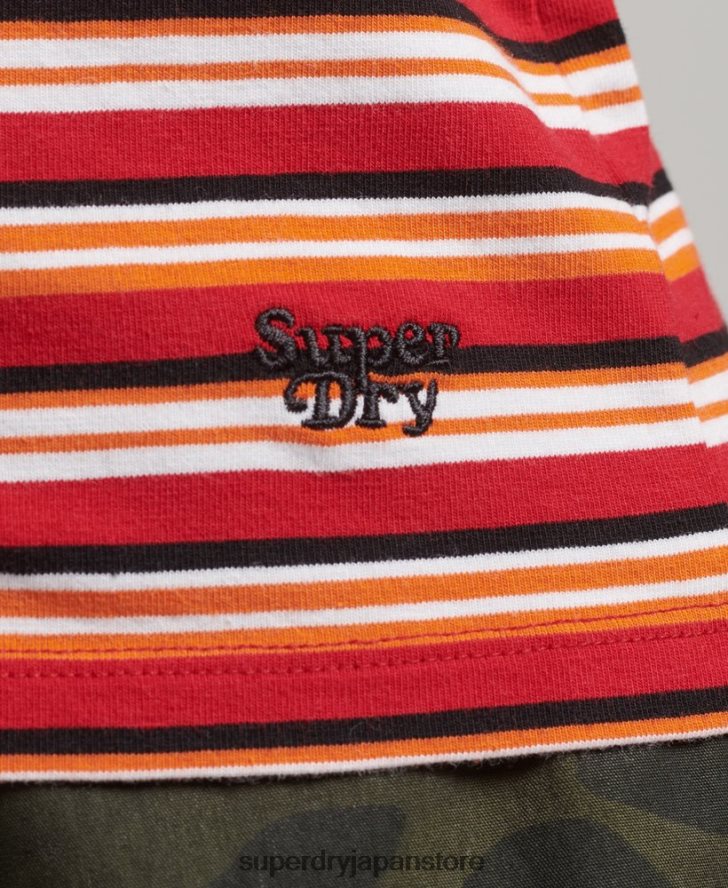 カリストライプタンクトップ 女性 Superdry 衣類 赤 2J62PZ6506
