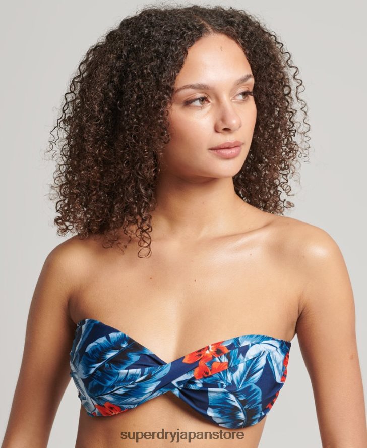 ヴィンテージツイストバンドゥビキニトップ 女性 Superdry 衣類 濃紺 2J62PZ6522