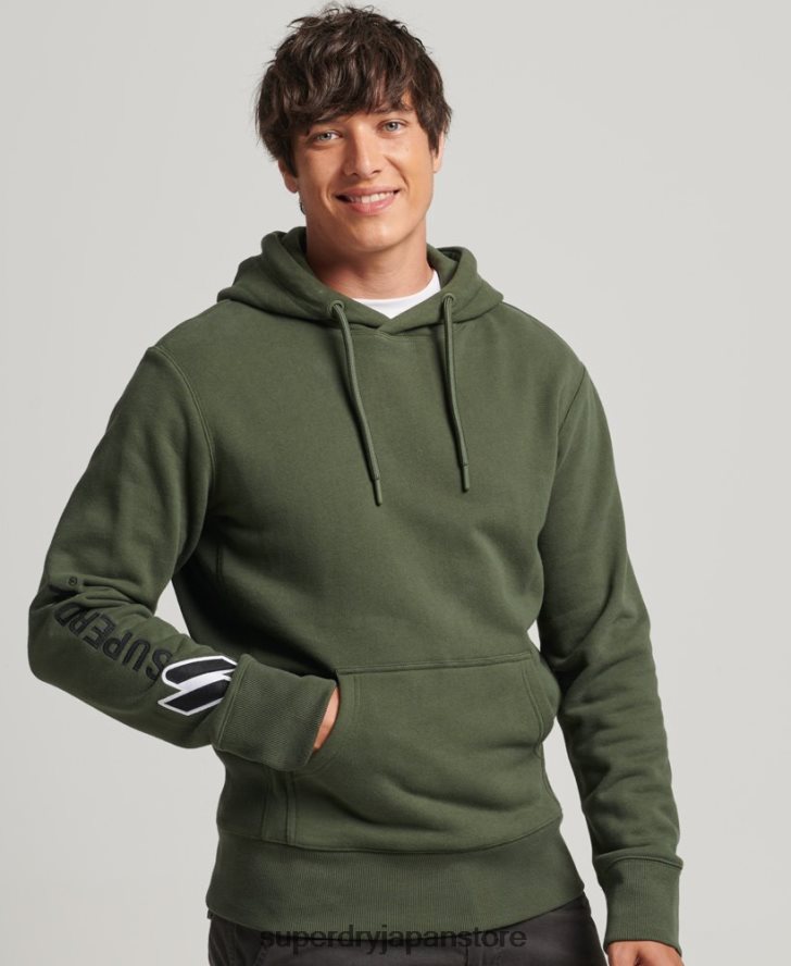 アップリケパーカー 男性 Superdry 衣類 カーキ 2J62PZ654
