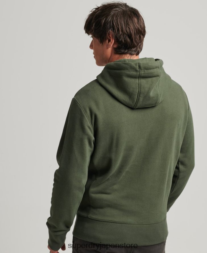 アップリケパーカー 男性 Superdry 衣類 カーキ 2J62PZ654