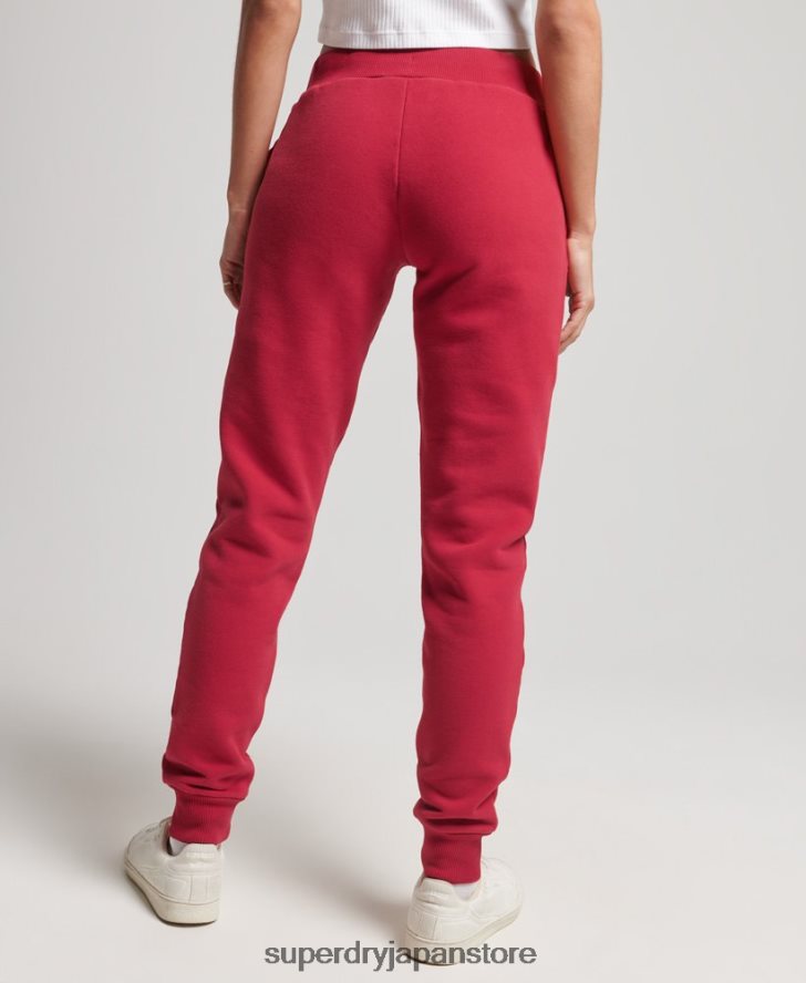 ヴィンテージロゴカレッジジョガーパンツ 女性 Superdry 衣類 赤 2J62PZ6574